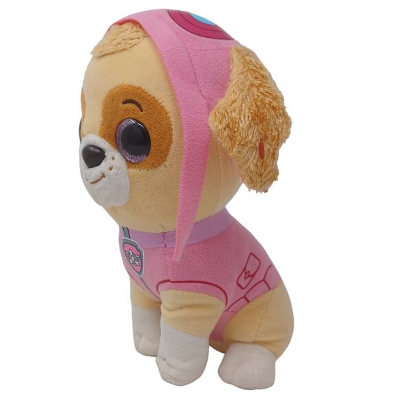 Ty Skye Paw Patrol Cockapoo‎ Helicopter Pilot Beanie Boo Stuffed Animal Plush 9" - Picture 6 of 7